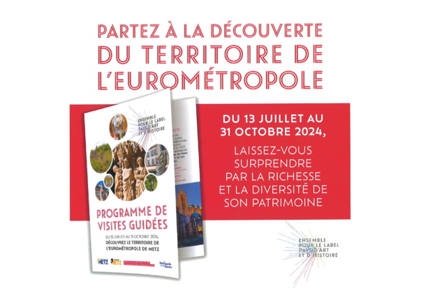 PARTEZ A LA DÉCOUVERTE DU TERRITOIRE DE L'EUROMÉTROLPOLE du 13/07 au 31/10/2024